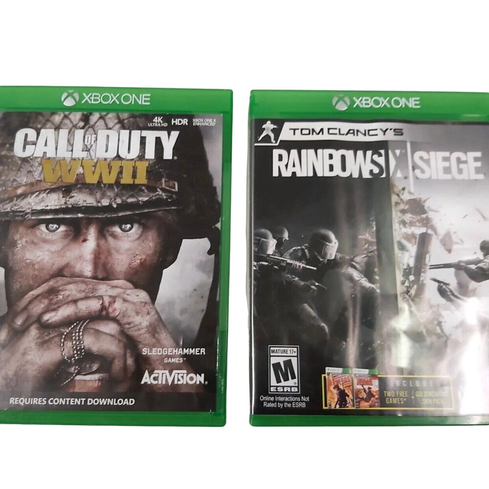 Xbox One Game Bundle: Call of Duty WW2 & Tom Clancy’s Rainbow Six Siege Lot